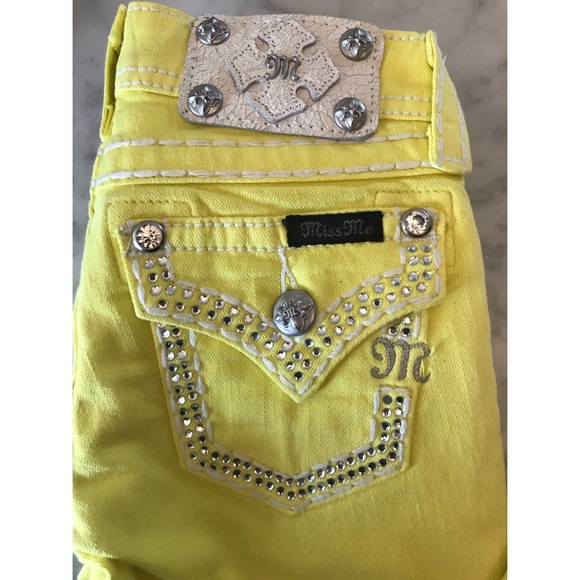 KIDS miss me yellow jeans - Picture 2 of 2